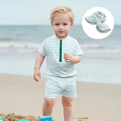 Baby Toddler Boys Swimsuit Infant Girl Swimsuits 6 12 18 24M 2T 3T 4T Bathing Suit Swimwear 3Pcs Set Rash Guard Hat