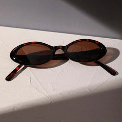 Sexy Small Oval Women's Sunglasses 2026 New Fashion Leopard Brown Hot Sun Glasses Female Retro Colorful Shade Eyeglass