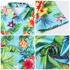 Boys Hawaiian Shirt Kids Summer Beach School Gift Casual Top Teenager Novelty Fashion Daily Holiday Birthday Tee