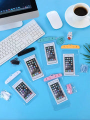 Universal Waterproof Phone Case Touch Screen Dry Bag HD Underwater Pouch for Swimming Beach Up to 7.0 Inch