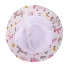 New Panama Summer Baby Sun Hat for Girls and Boys Beach Sun Cap Cartoon Autumn Kids Fisherman's Cap Outdoor Baby Bucket Hat