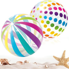 40CM Inflatable Beach Ball - Jumbo Colorful Pool Toys for Swimming Water Play & Summer Parties - Outdoor Beach Games Party Favor