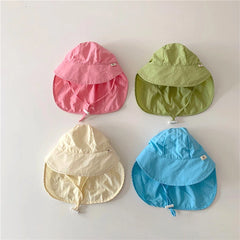 Quick-drying Baby Sun Hat Outdoor Wide Brim Beach Bucket Hat Summer UV Protection Kids Boys Girls Sunscreen Caps