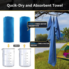 Quick Drying Microfiber Swimming Towel Super Absorbent Gym/Camping Towel Ultra Compact Lightweight Sports/Beach/ Travel Towels