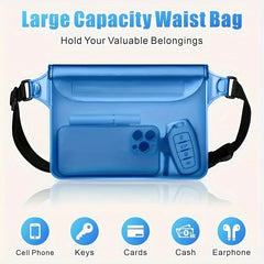 HAISSKY 1pcs Mobile Phone Waterproof Pouch For iPhone 17 16 15 14 Pro Max Air Plus Outdoor Swimming Drift Diving Waist Pack