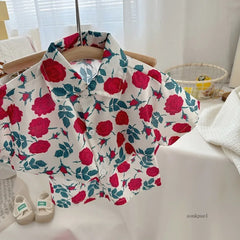 2pc New Children's Set Short-sleeve Shirt and Shorts Two-piece Beach Style Baby Clothes for Boys Summer Kids Clothing