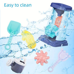 Beach Toy Set for Kids Sand Wheel Sand Bucket Scooter Shovel Rake Sailboat Hourglass Cute Molds Summer Outdoor Sandbox Sand Toys