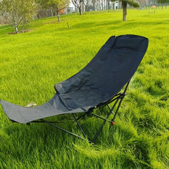 300-Pound Heavy-Duty Foldable Beach Chair with Adjustable Height and Crossed Backrest - Portable Outdoor Chair for Camping, Fish