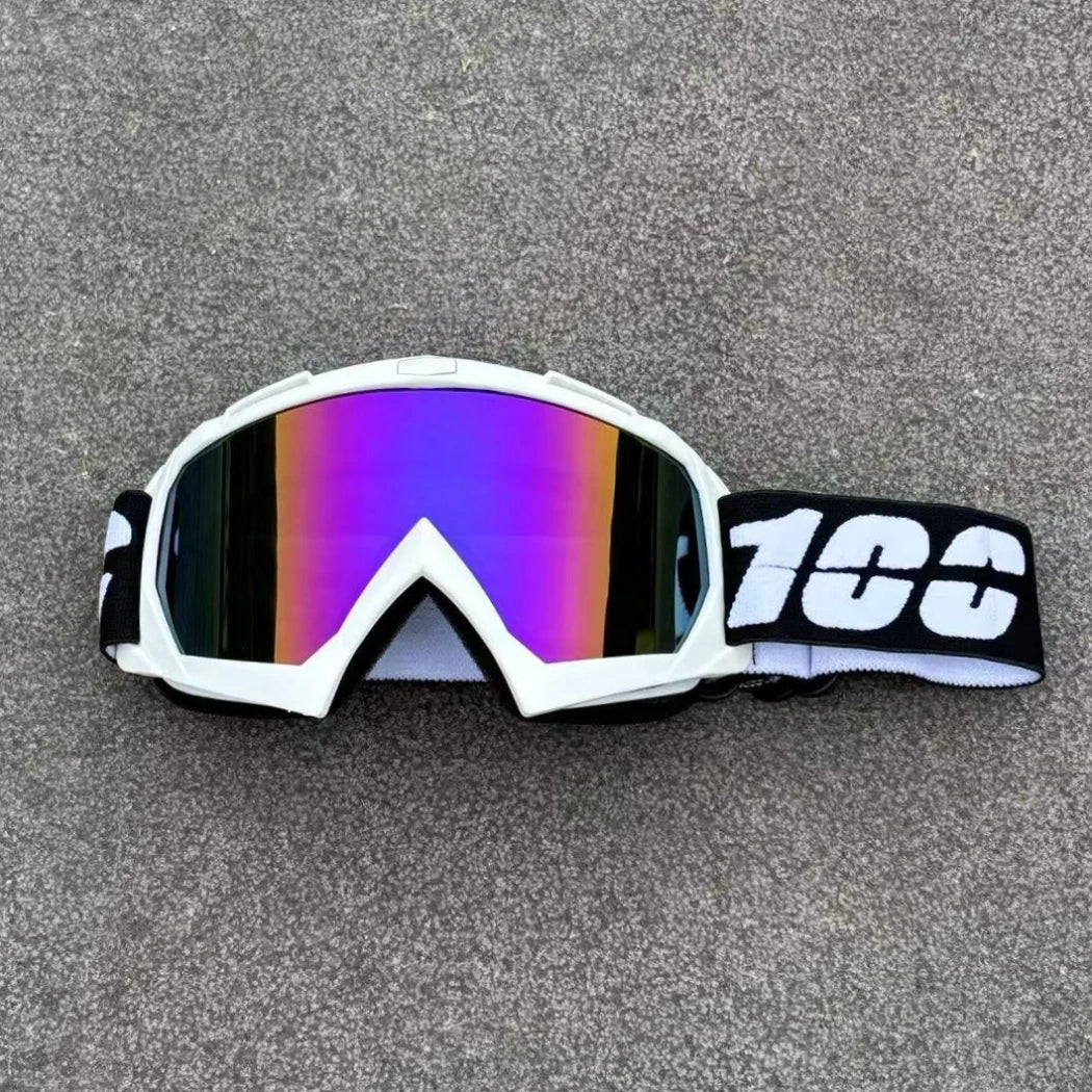 Newest 100 Motorcycle Goggles For Men Motocross Sunglasses Safety Protective MX Night Vision Helmet Goggles Driving Glasses