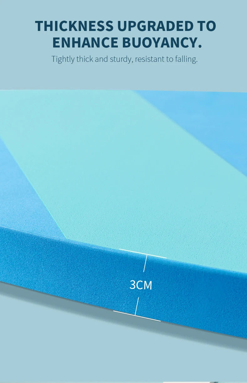 Premium Swim Float Board for Adults and Kids - Colorful Design, 3cm Thick, Streamlined Shape, Easy to Grip, Durable EVA Material