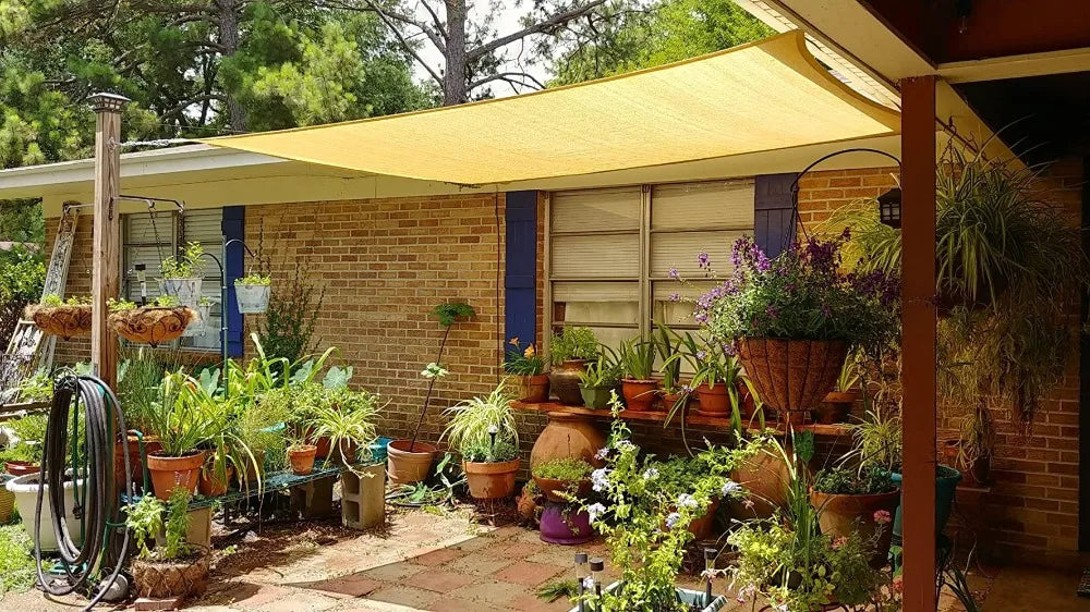 160GSM Waterproof Awning Sunshade Sun Shade Sail For Outdoor Garden Beach Camping Patio Pool Sun Canopy Tent Sun Shelter