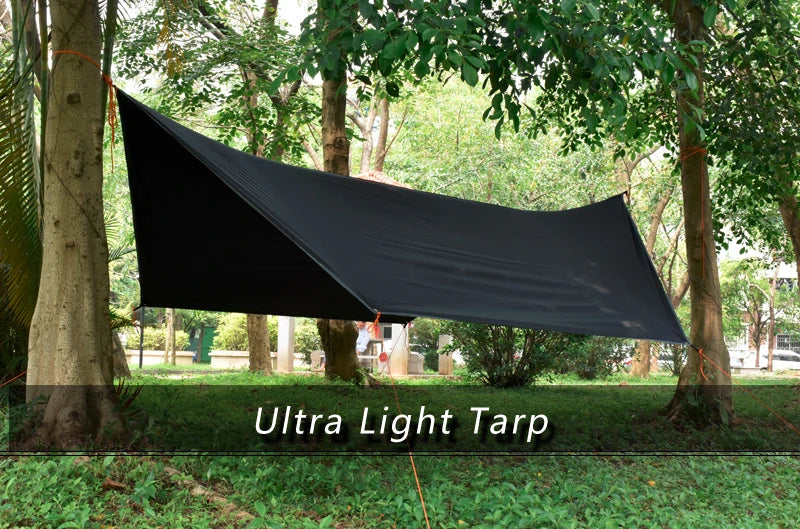3.6x2.8m Beach Sun Shelter Tarp Tent Shade Ultralight UV Garden Awning Canopy Sunshade Outdoor Camping Hammock Rain Fly