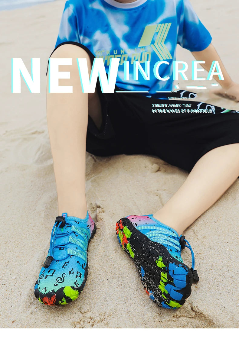 Children Outdoor Water Shoes Barefoot Aqua Five Fingers Sock Swimming Breathable Hiking Wading Beach Outdoor Upstream Sneakers