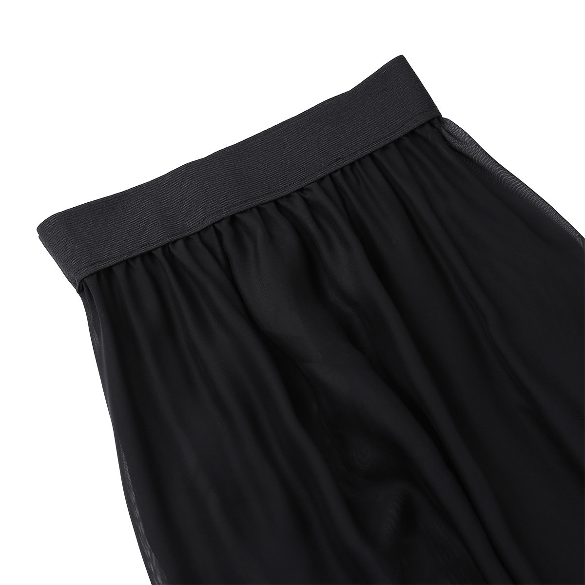Sexy Women Sheer See Through Chiffon Maxi Skirts High Split Flowy Long Skirt Transparent Bikini Cover Up Bottoms Pool Party Club