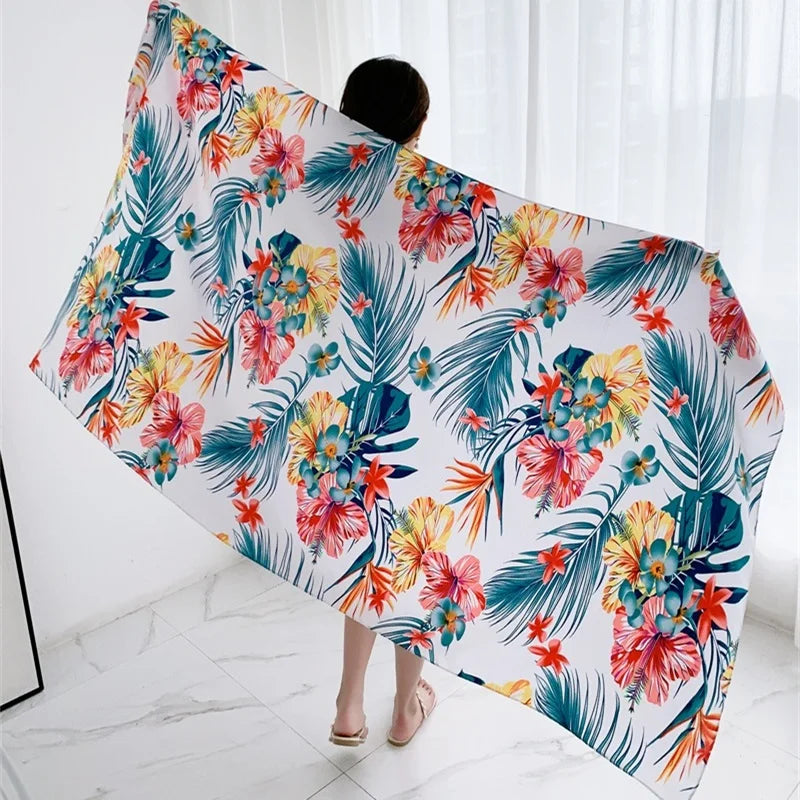 20 Styles 90x180cm Cotton Linen Summer Beach Dress Bikini Cover-ups Sarong Wrap Scarf Women Brazilian Swimsuit Bathing Cover Up