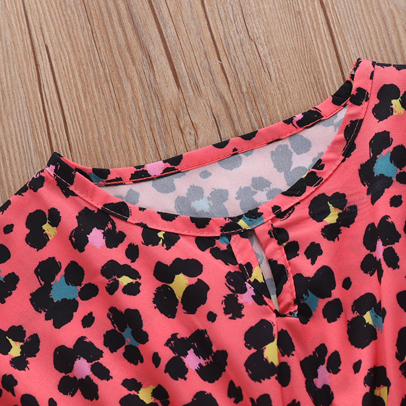 0-5Y Baby Girls Swimwear Cover-up 2026 Summer Leopard Tassel Kids Beach Dress Poncho Swimsuits Bikini Cover Ups Toddler Sundress