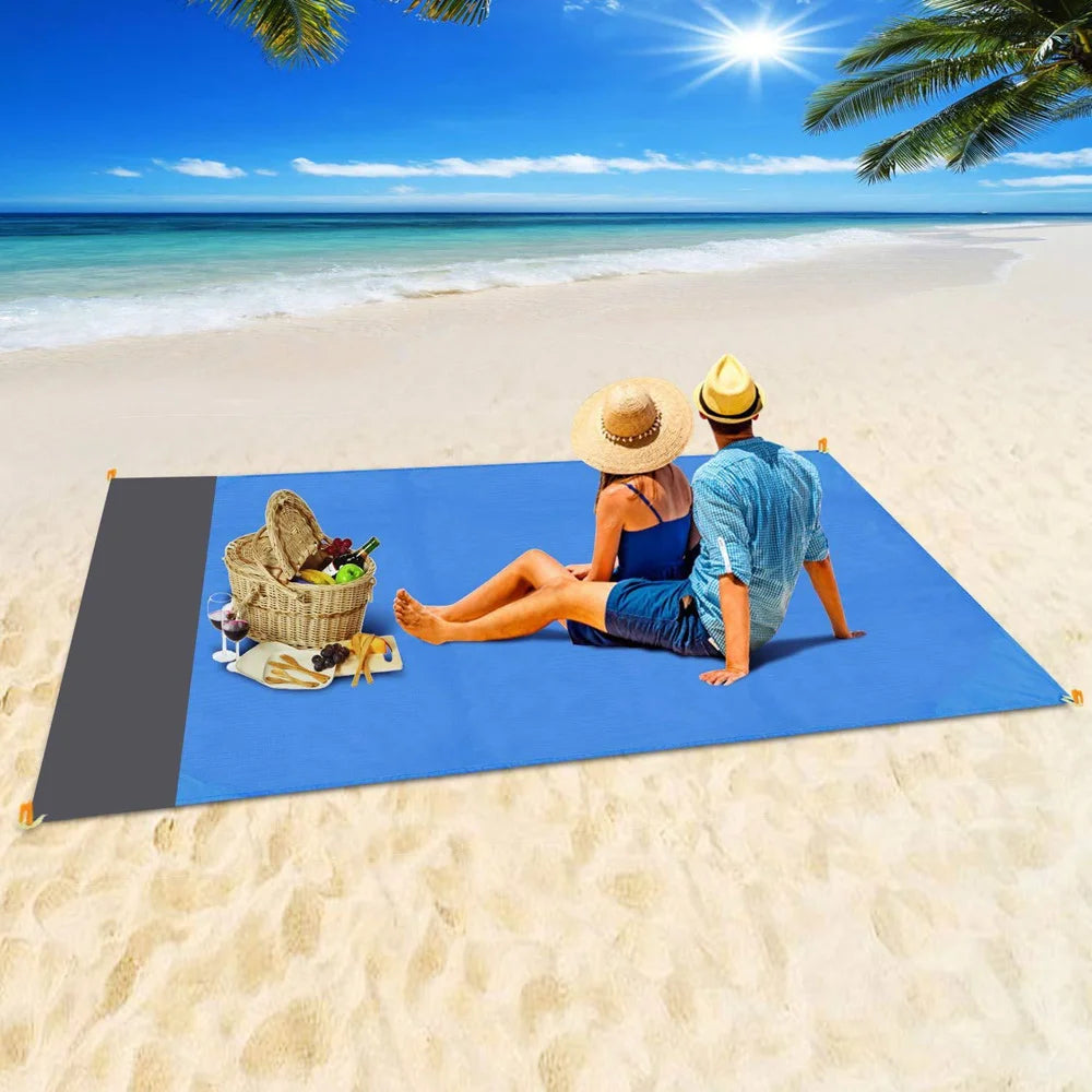 2026 Oversized Beach Mat Sand Free Beach Towel Outdoor Travel Camping Beach Blanket Home Decor Rugs Portable Foldable Picnic Mat