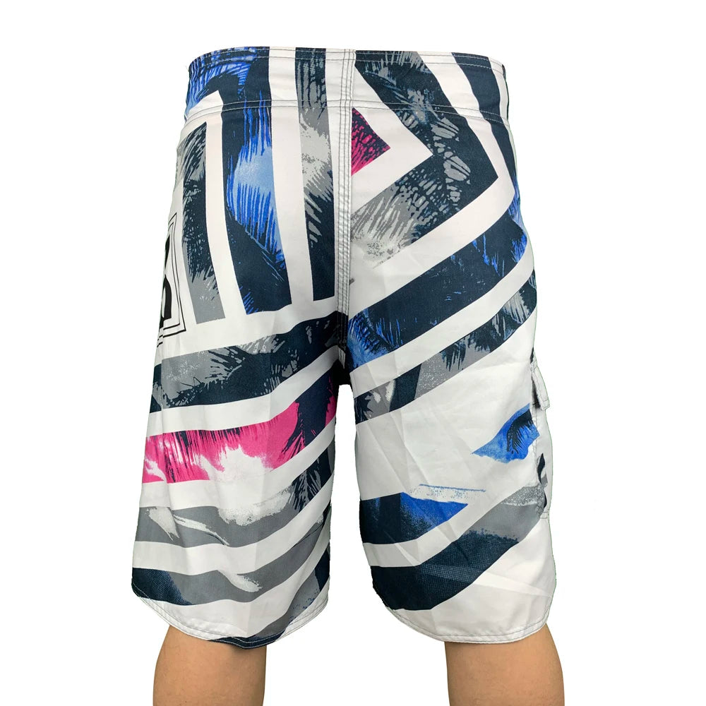 New Printed Men's Swimming Shorts Surfing Beach Pants Running Shorts Bermuda Plate Pants Casual Fitness Pants Swimwear