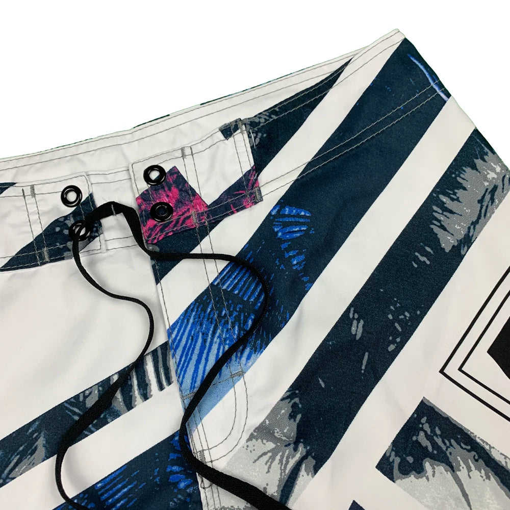 New Printed Men's Swimming Shorts Surfing Beach Pants Running Shorts Bermuda Plate Pants Casual Fitness Pants Swimwear