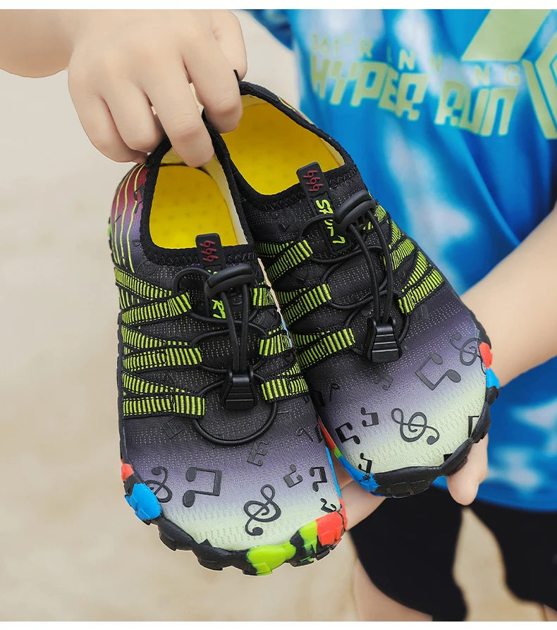 Children Outdoor Water Shoes Barefoot Aqua Five Fingers Sock Swimming Breathable Hiking Wading Beach Outdoor Upstream Sneakers