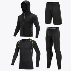 4 Pcs/Set Kid's MMA Compression T-shirt+Pants Rashguard Sportswear Boy Muay Thai Shorts Bjj Gi Rash Guard For Kid Boxing Suits