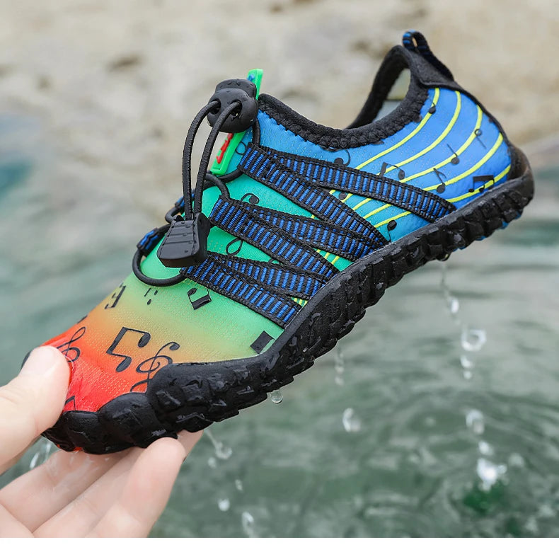 Children Outdoor Water Shoes Barefoot Aqua Five Fingers Sock Swimming Breathable Hiking Wading Beach Outdoor Upstream Sneakers
