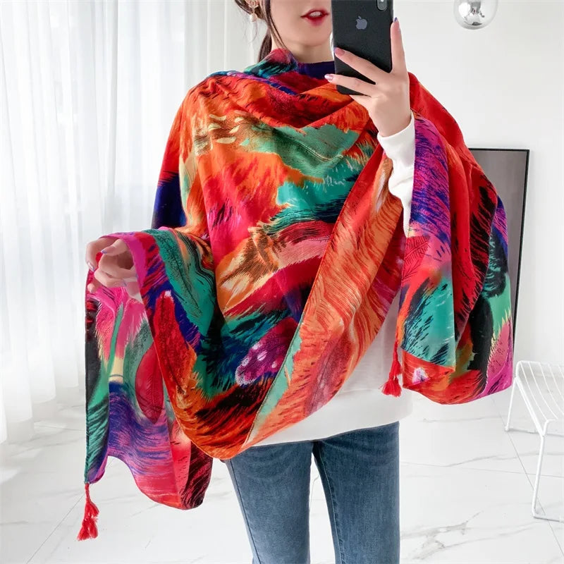 20 Styles 90x180cm Cotton Linen Summer Beach Dress Bikini Cover-ups Sarong Wrap Scarf Women Brazilian Swimsuit Bathing Cover Up