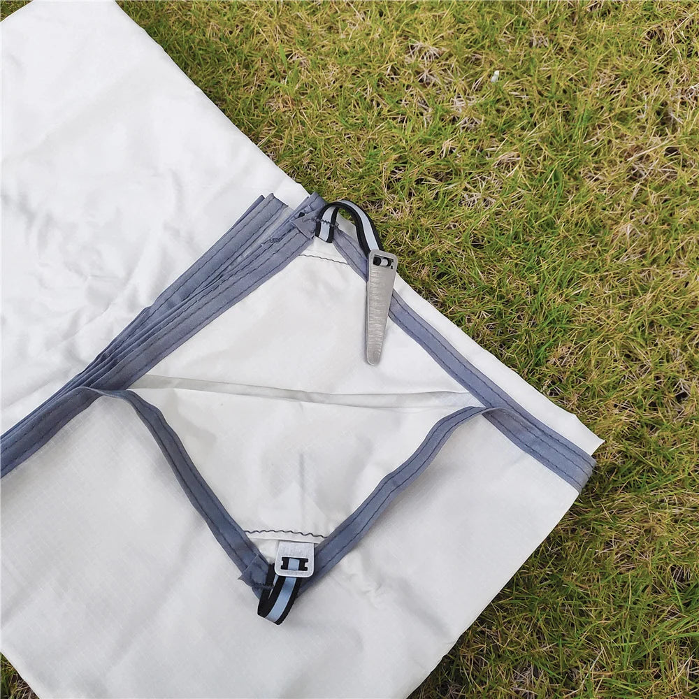 Tent Footprint Ultralight Pocket Picnic Mat with Windproof Stakes Outdoor Camping Portable Folding Waterproof Tent Ground Sheet