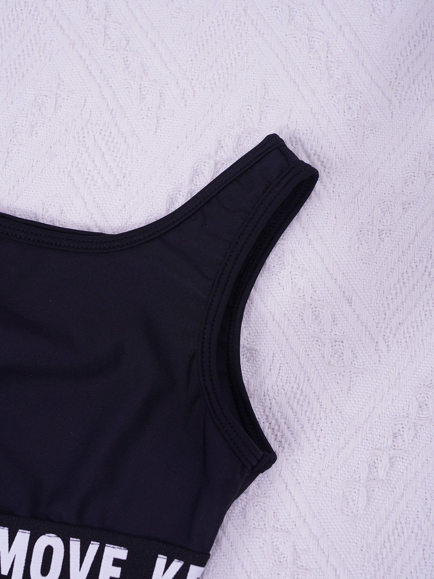 Kids Girls Hollow Out One-piece Swimwear Single Shoulder Letter Print Bodysuit Swimsuit Pool Bathing Suit Beachwear Sportswear