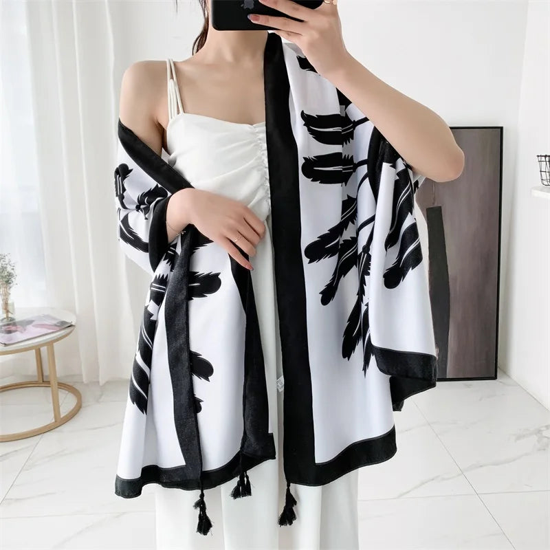 20 Styles 90x180cm Cotton Linen Summer Beach Dress Bikini Cover-ups Sarong Wrap Scarf Women Brazilian Swimsuit Bathing Cover Up