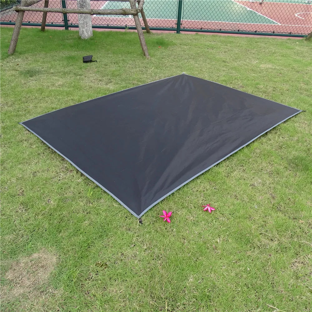Tent Footprint Ultralight Pocket Picnic Mat with Windproof Stakes Outdoor Camping Portable Folding Waterproof Tent Ground Sheet