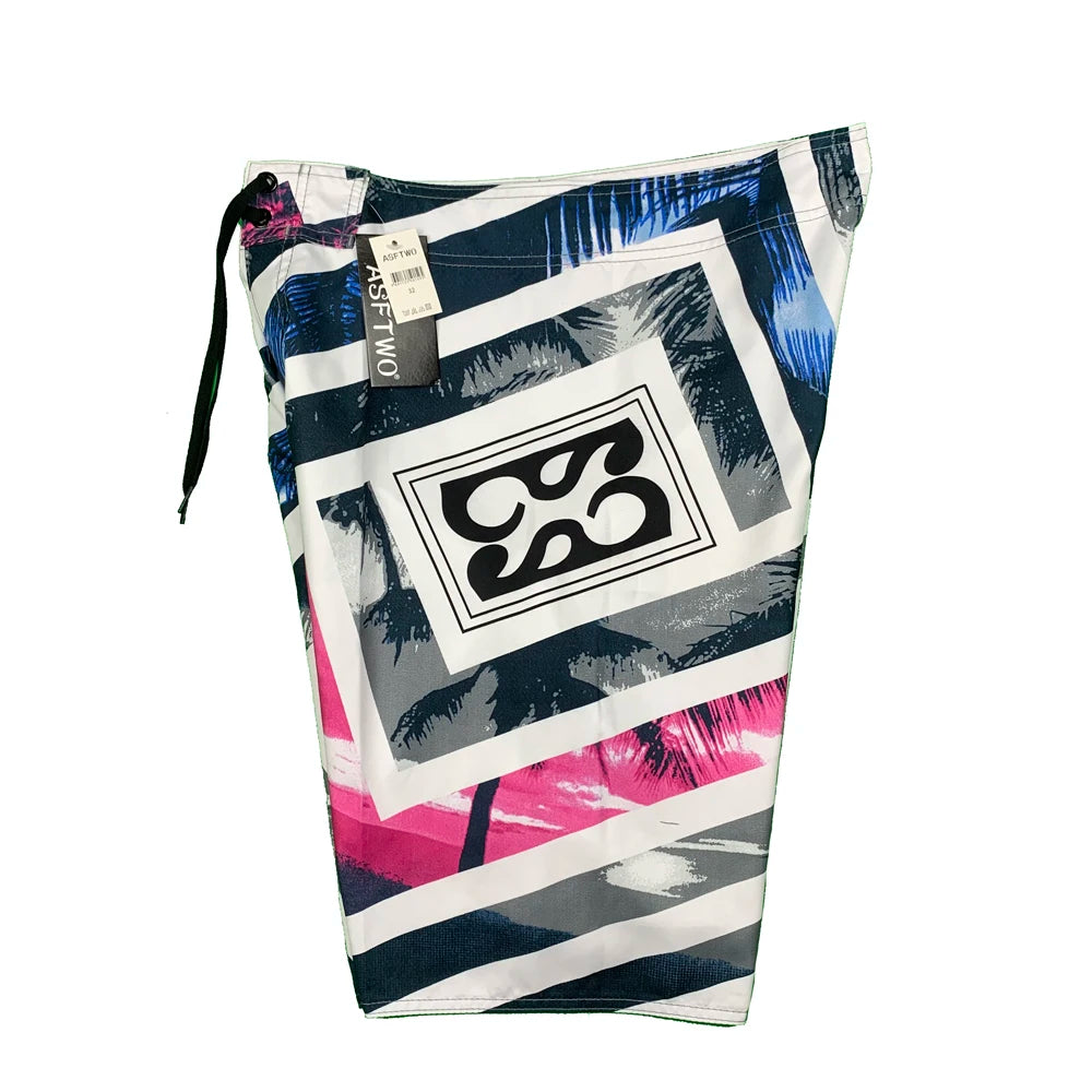 New Printed Men's Swimming Shorts Surfing Beach Pants Running Shorts Bermuda Plate Pants Casual Fitness Pants Swimwear
