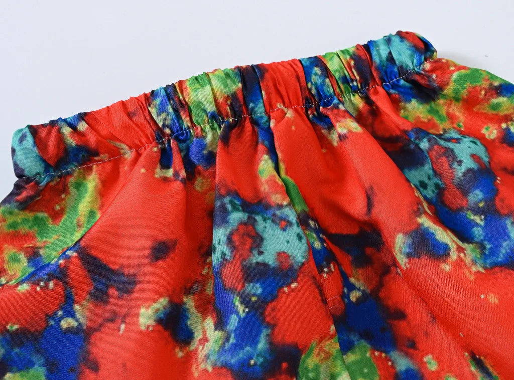 Boys Cartoon Print Beach Shorts Summer Quick Dry Swim Trunks Kids Casual Board Shorts Toddler Swimwear Bathing Suit For 2-8Y