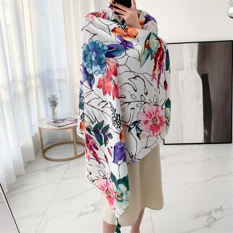 20 Styles 90x180cm Cotton Linen Summer Beach Dress Bikini Cover-ups Sarong Wrap Scarf Women Brazilian Swimsuit Bathing Cover Up