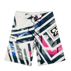 New Printed Men's Swimming Shorts Surfing Beach Pants Running Shorts Bermuda Plate Pants Casual Fitness Pants Swimwear