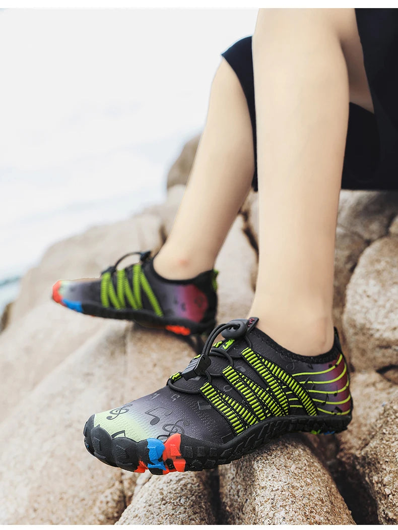 Children Outdoor Water Shoes Barefoot Aqua Five Fingers Sock Swimming Breathable Hiking Wading Beach Outdoor Upstream Sneakers