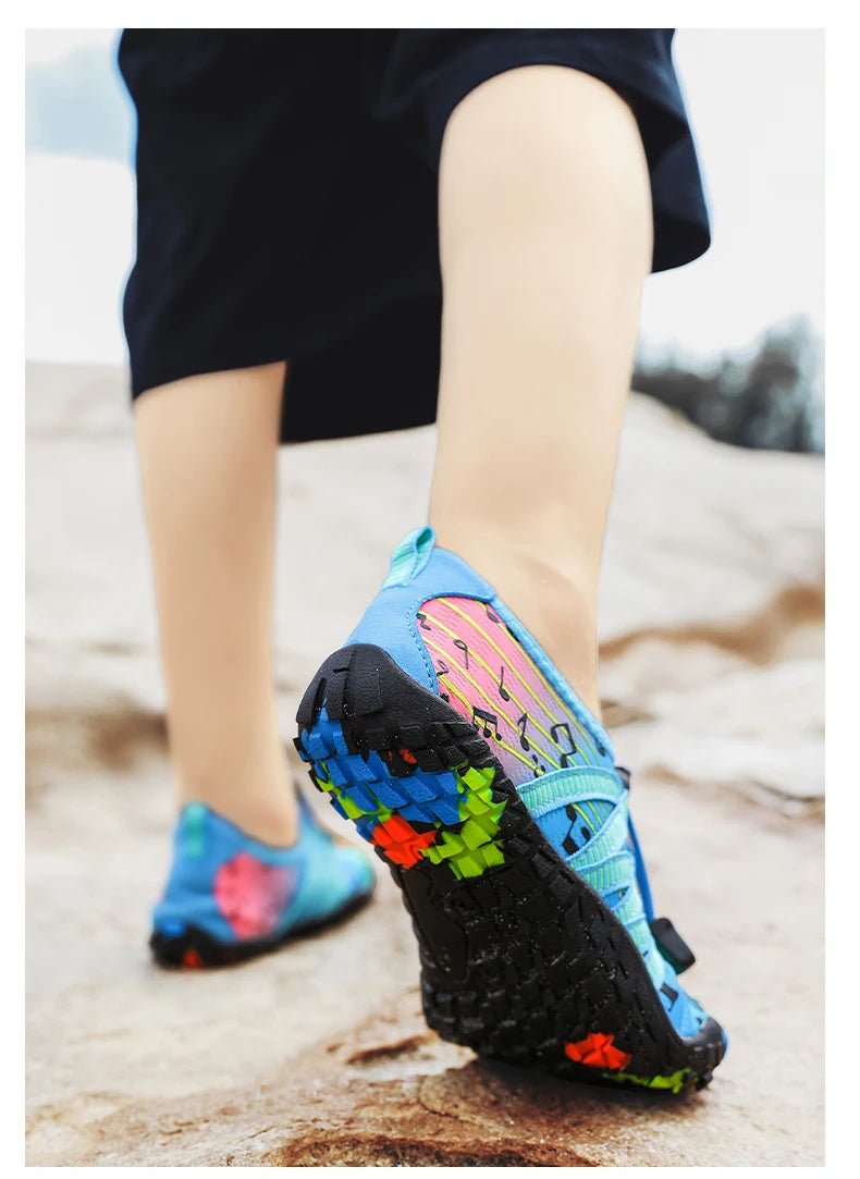 Children Outdoor Water Shoes Barefoot Aqua Five Fingers Sock Swimming Breathable Hiking Wading Beach Outdoor Upstream Sneakers