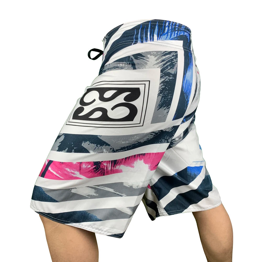 New Printed Men's Swimming Shorts Surfing Beach Pants Running Shorts Bermuda Plate Pants Casual Fitness Pants Swimwear