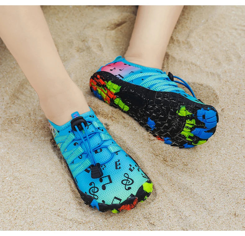 Children Outdoor Water Shoes Barefoot Aqua Five Fingers Sock Swimming Breathable Hiking Wading Beach Outdoor Upstream Sneakers