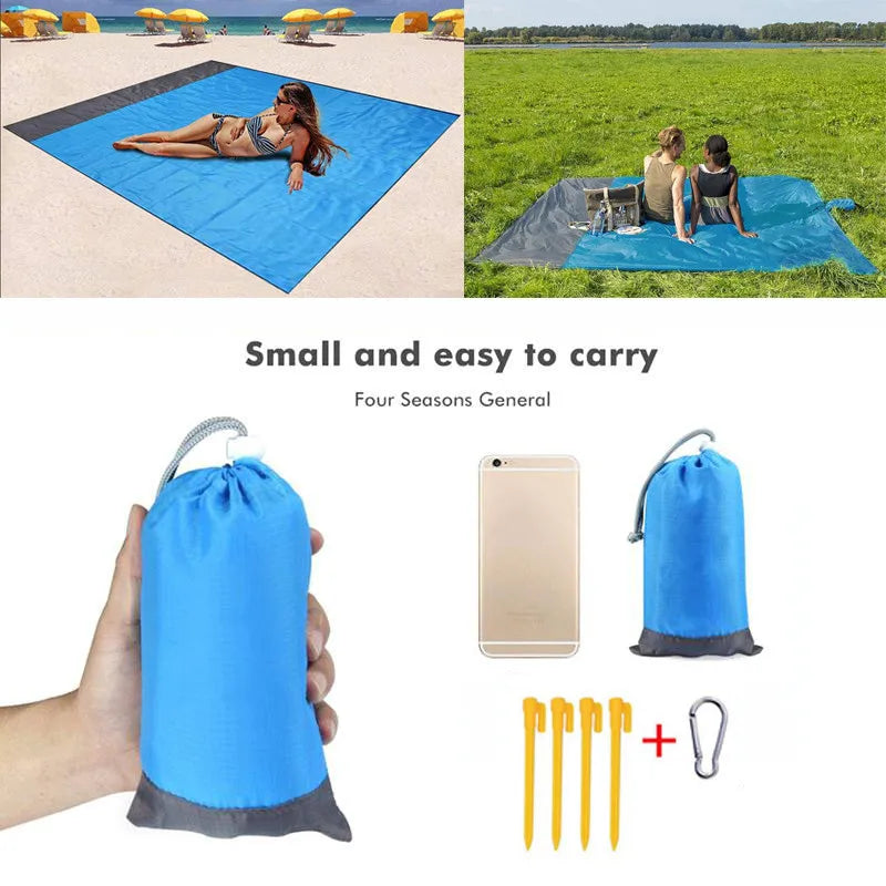 2026 Oversized Beach Mat Sand Free Beach Towel Outdoor Travel Camping Beach Blanket Home Decor Rugs Portable Foldable Picnic Mat
