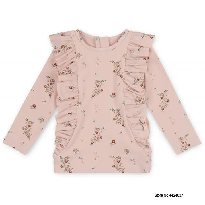 KS Baby Girls Swimming Suit Wear 18M-9T Flower Children Brand Kawaii BC Mr TAO Clothes Kids SwimWears Sister Brother Matching