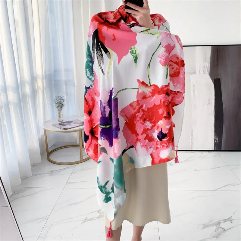 20 Styles 90x180cm Cotton Linen Summer Beach Dress Bikini Cover-ups Sarong Wrap Scarf Women Brazilian Swimsuit Bathing Cover Up