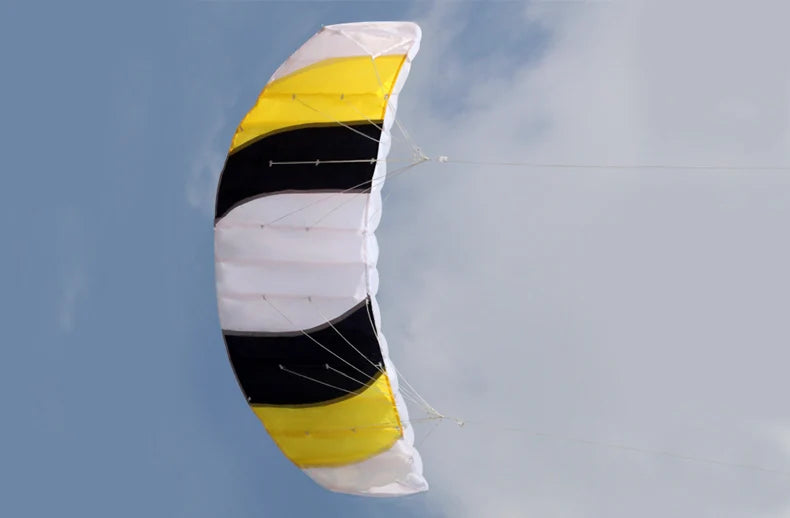 Outdoor Fun Sports Power 1.4m Dual Line Stunt  Parafoil Parachute Beach Kite For Beginner