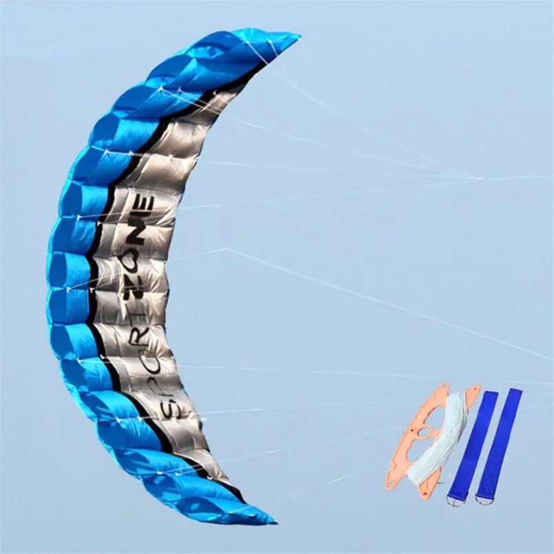 2.5 Meter Novelty Dual Line Flying Kite Parafoil Sports Software Paragliding Nylon Beach Kite Stunt Outdoor Toys For Adult Kids