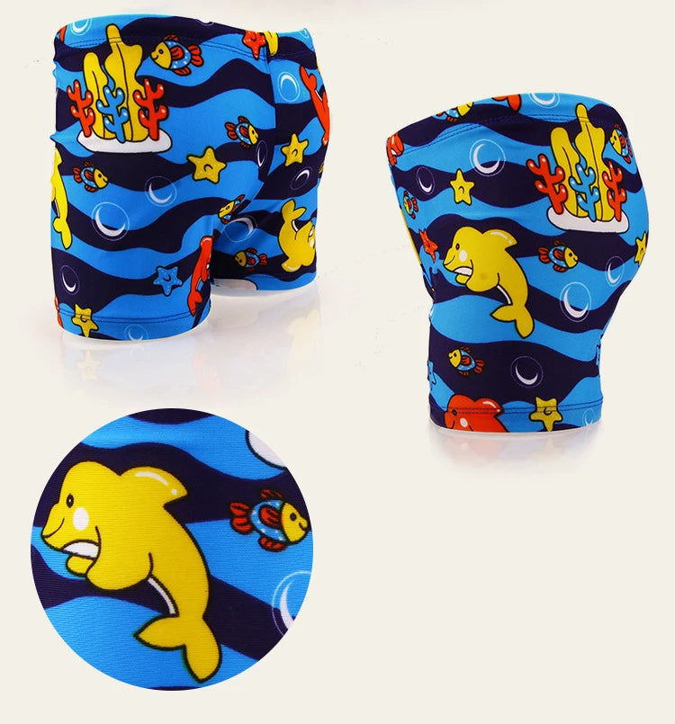 Boys Swimwear Baby 2024 New Summer Cartoon Dinosaur Shark Swimming Pants Kids Casual Beach Shorts Boy Children's Swimsuit