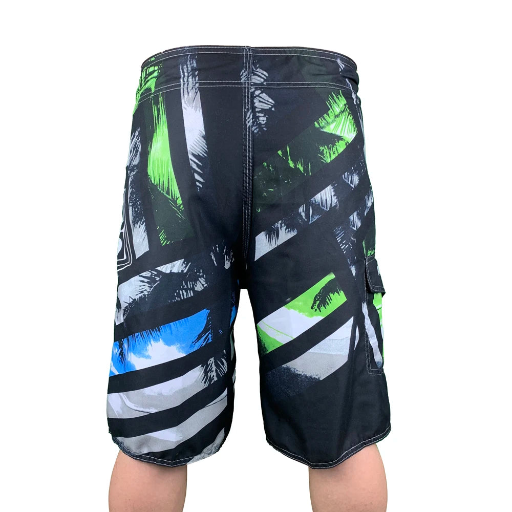 New Printed Men's Swimming Shorts Surfing Beach Pants Running Shorts Bermuda Plate Pants Casual Fitness Pants Swimwear