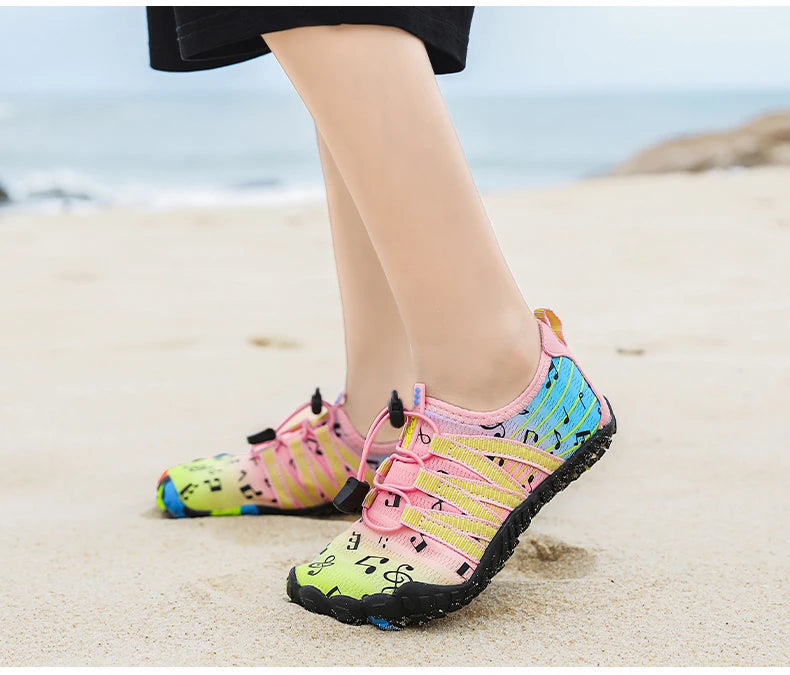 Children Outdoor Water Shoes Barefoot Aqua Five Fingers Sock Swimming Breathable Hiking Wading Beach Outdoor Upstream Sneakers