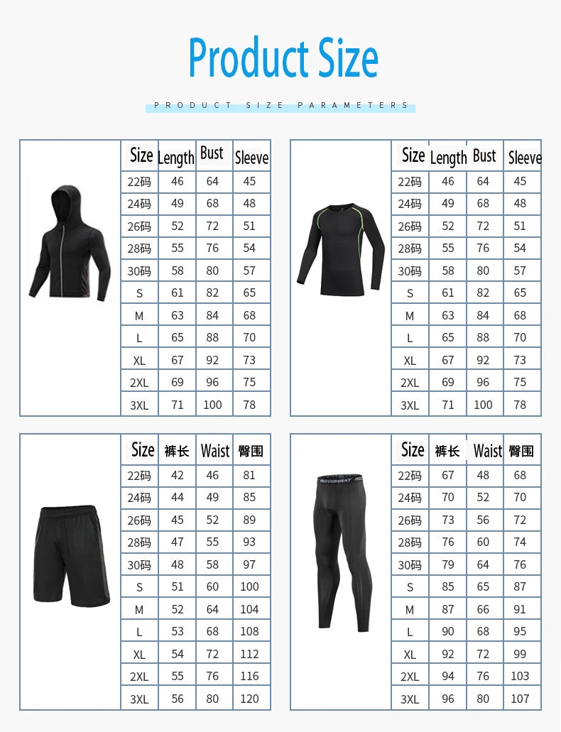 4 Pcs/Set Kid's MMA Compression T-shirt+Pants Rashguard Sportswear Boy Muay Thai Shorts Bjj Gi Rash Guard For Kid Boxing Suits