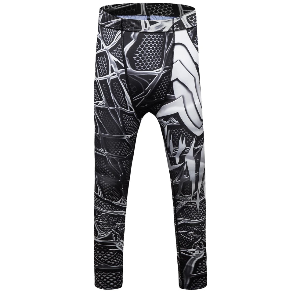 New Kids 4/pcs Sets Rashguard Jiu Jitsu MMA T-shirt+Pant For Children Muay Thai Shorts BJJ Tight Sportsuit MMA Boxing Fightwear