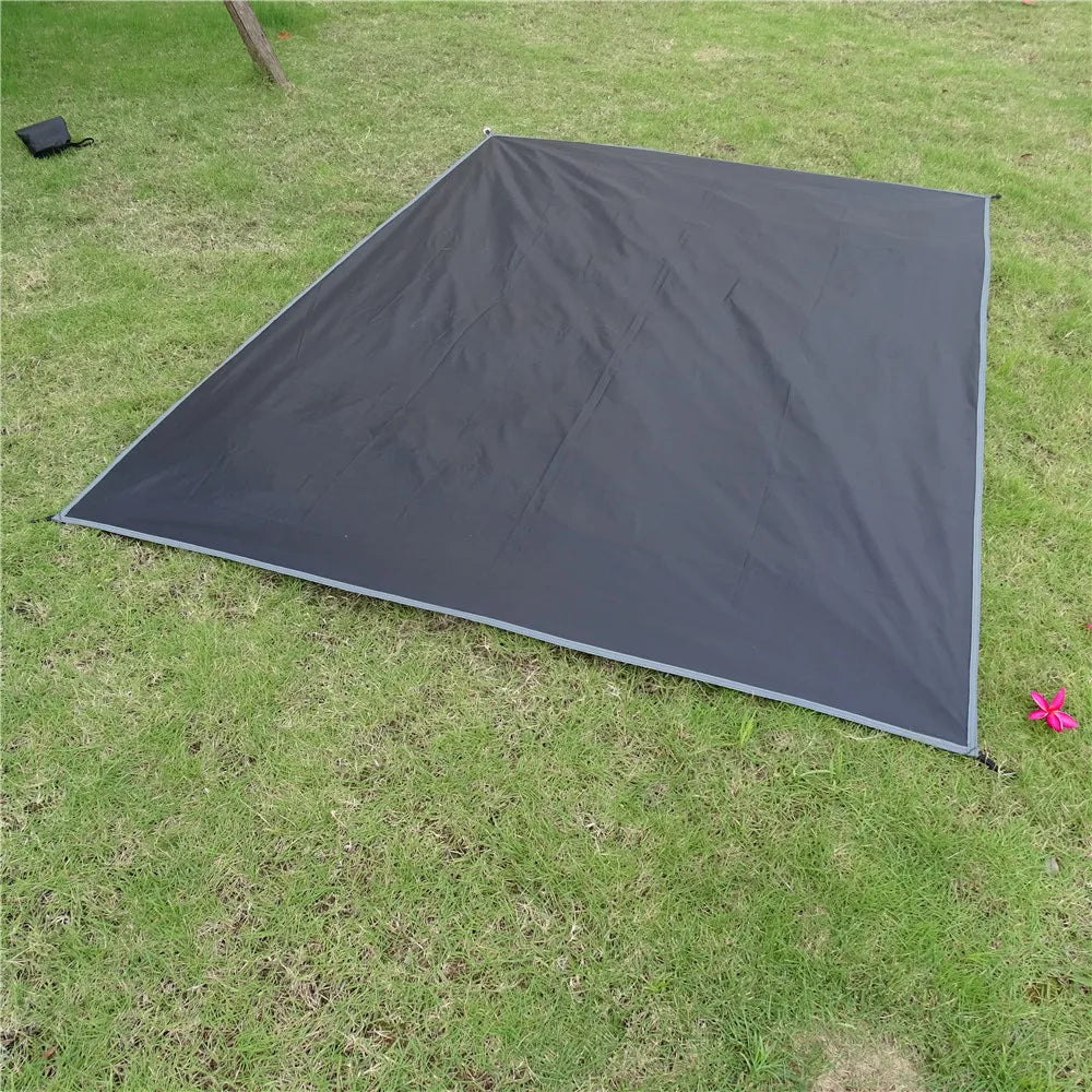 Tent Footprint Ultralight Pocket Picnic Mat with Windproof Stakes Outdoor Camping Portable Folding Waterproof Tent Ground Sheet